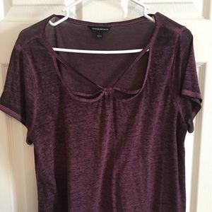 Women's rock n republic shirt burnout style