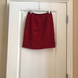 Ann Taylor Loft red pencil skirt