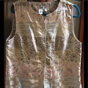 Coldwater Creek button front vest