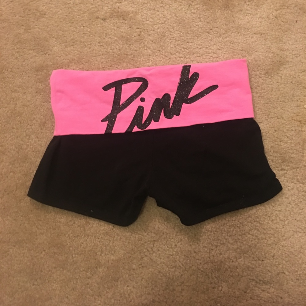VS Pink Yoga Shorts
