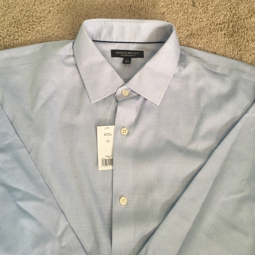 Banana Republic Non-iron Slim Fit Button Up