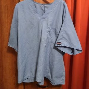 Men's Cherokee ceil blue scrub top size 2XL