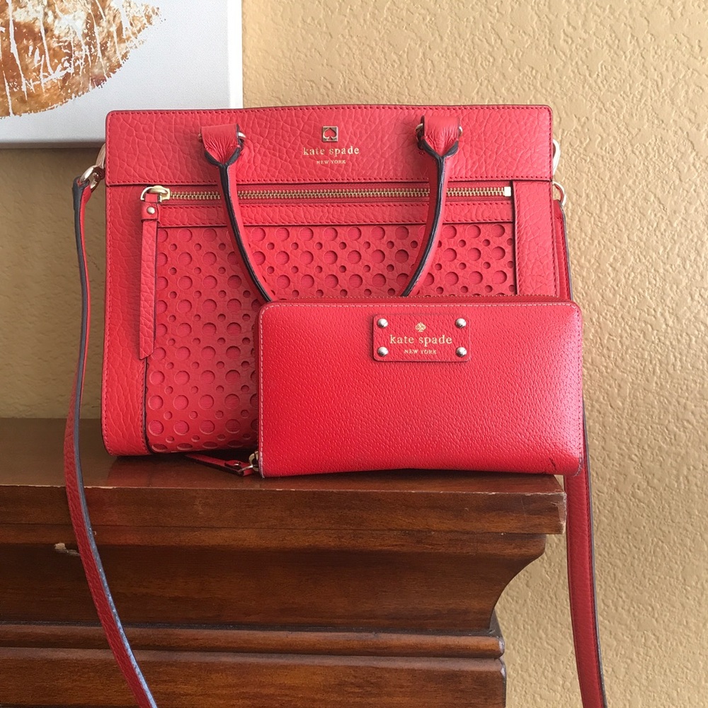 EUC Kate Spade Romy Perri Lane Handbag and Wallet
