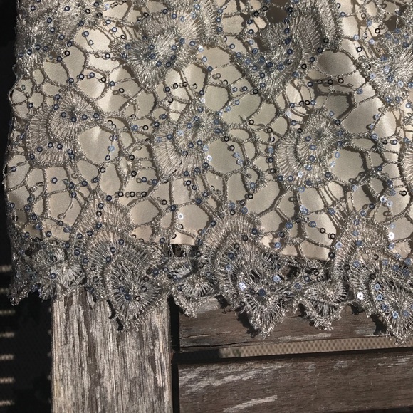 H&M Skirts - Ivory Sequined Lace Skirt H&M Skirts - Ivory Sequined Lace Skirt