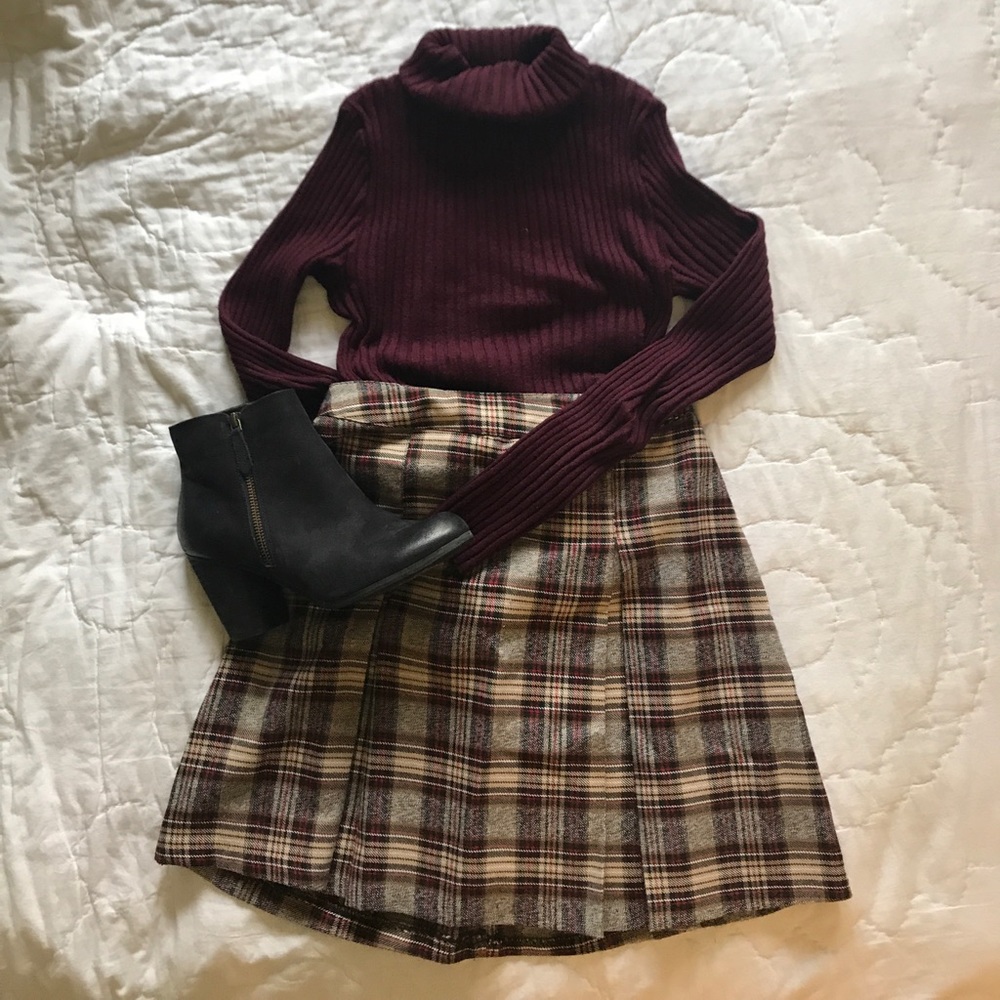 Vintage Plaid Skirt