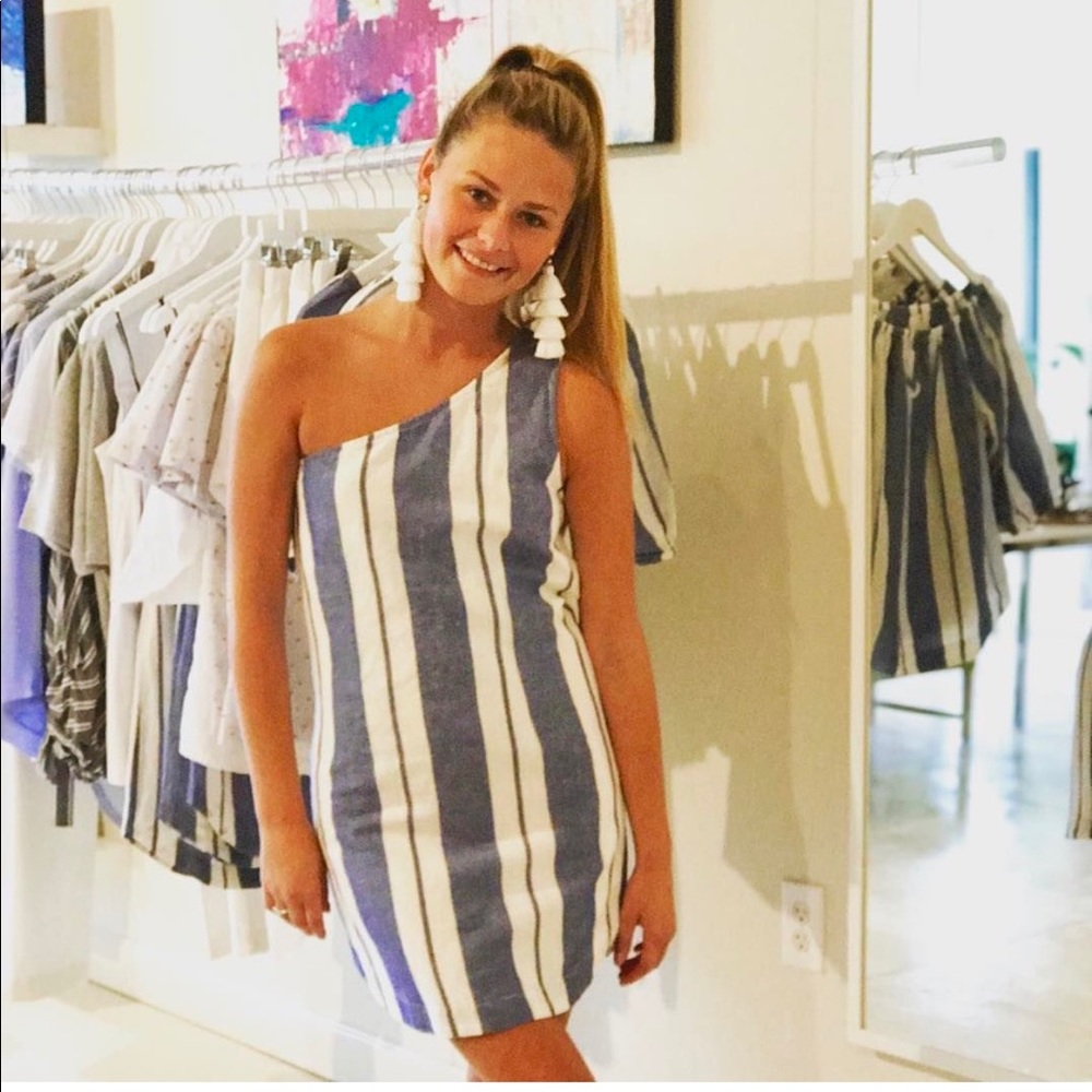 NWT Young Fab Broke One Shoulder Dress