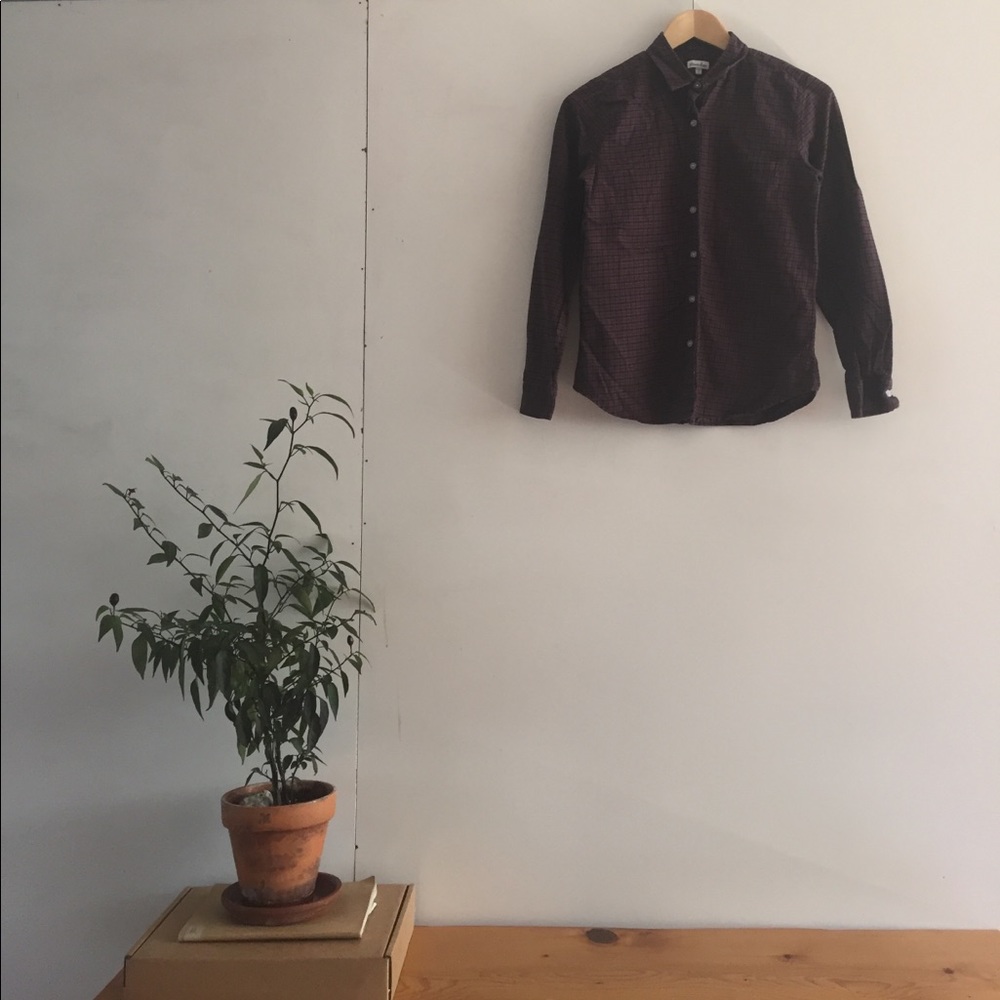 STEVEN ALAN WOMENS BUTTON DOWN TOP