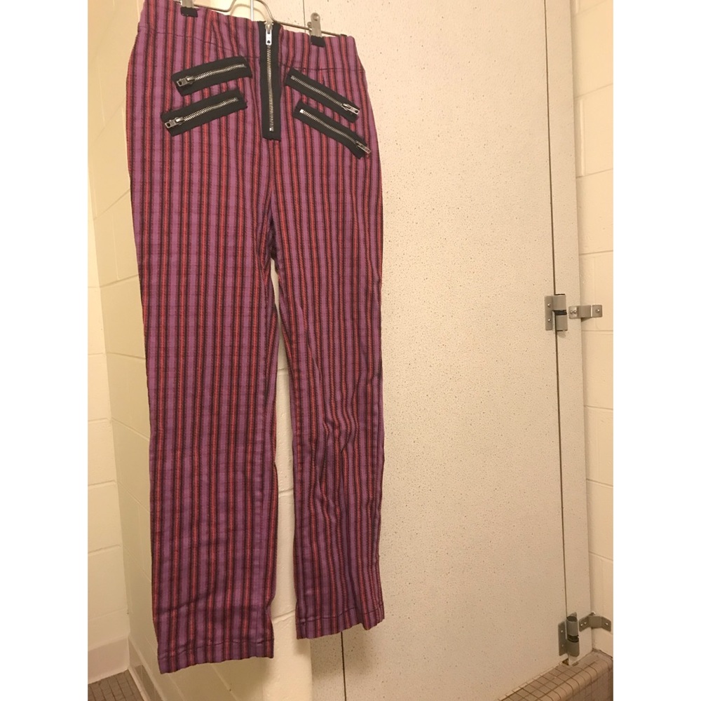 Silence + Noise Malorie High- Rise Zipper Pant