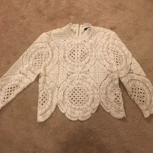 Forever 21 White Lace Top