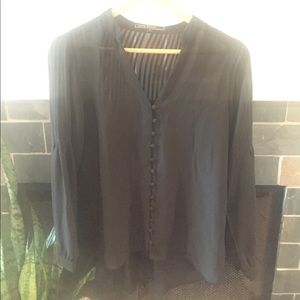 Beautiful black silky blouse