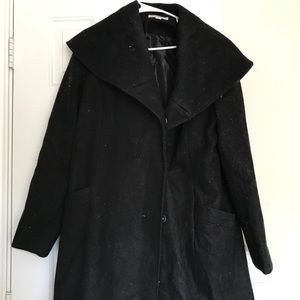 Stylish wrap style winter coat