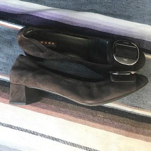 Prada suede a chunky Pumps Prada suede a chunky Pumps