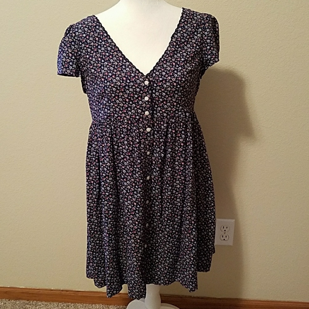 Navy flower dress
