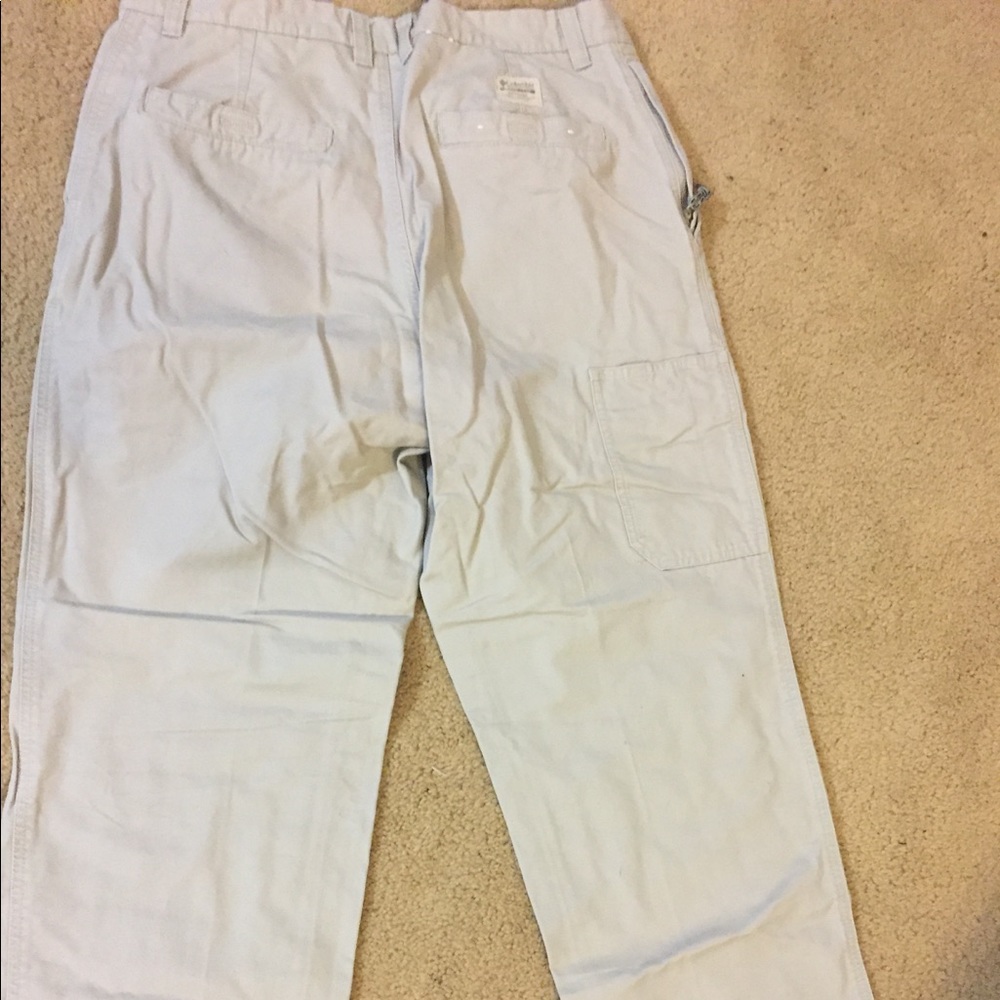 Men's Khaki Columbia Work Pants