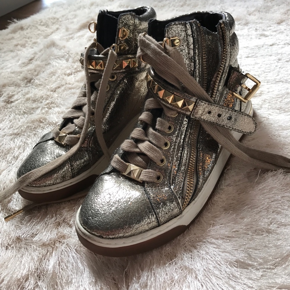MICHAEL Michael Kors Metallic Studded Sneakers