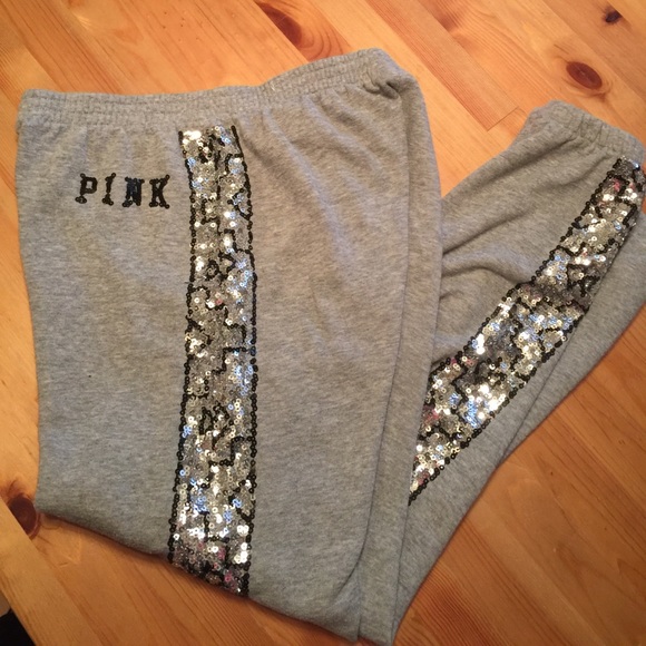 PINK Victoria's Secret Pants - PINK Bling GUC Sweatpants fit Sm-Med 2,4,6