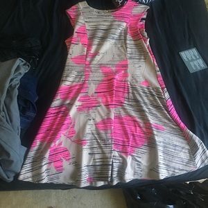 Tan and Pink Stretch Dress