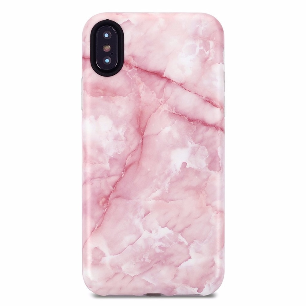iPhone Baby Pink Marble Case - Picture 4 of 5