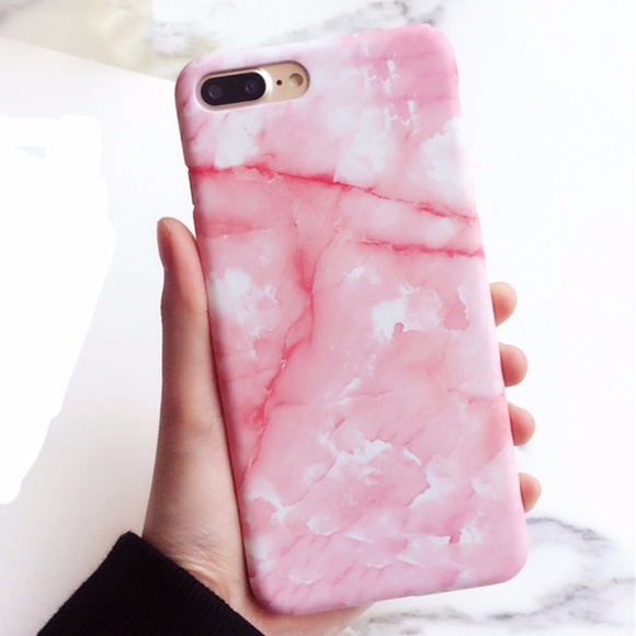 iPhone Baby Pink Marble Case - Picture 2 of 5