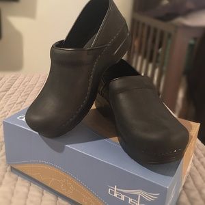 Dansko Professional Oiled Black Clogs