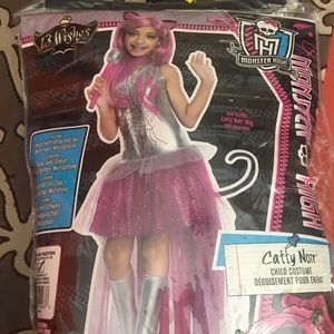 Monster High Kids Med 8-10 Costume w/Matching Wig