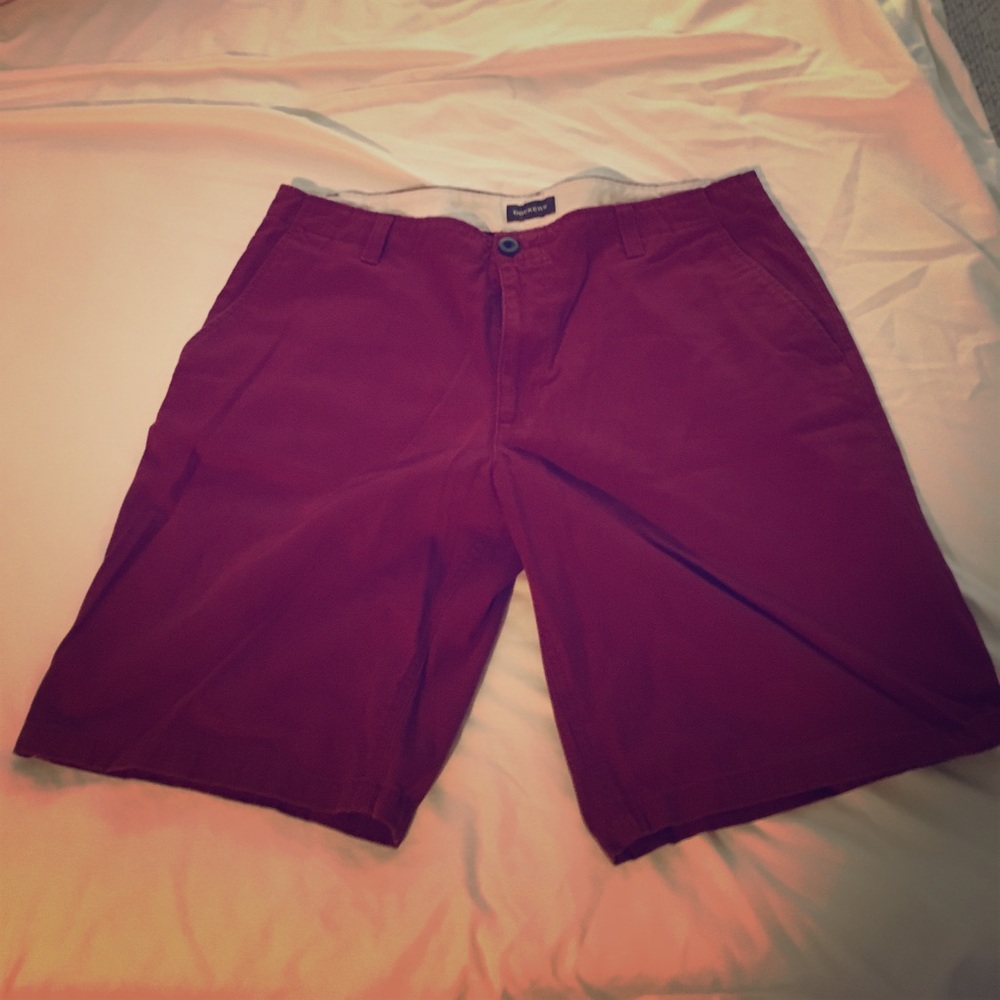 Burgundy Docker shorts