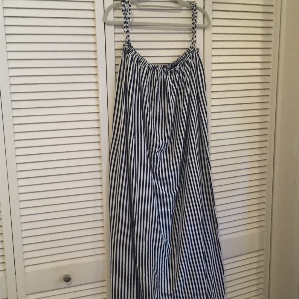 MDS Stripes Carolyn Patio striped knit maxi dress