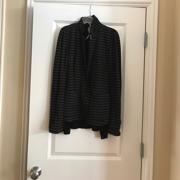 Bailey 44 stripe blazer with built in cardigan - Picture 2 of 5