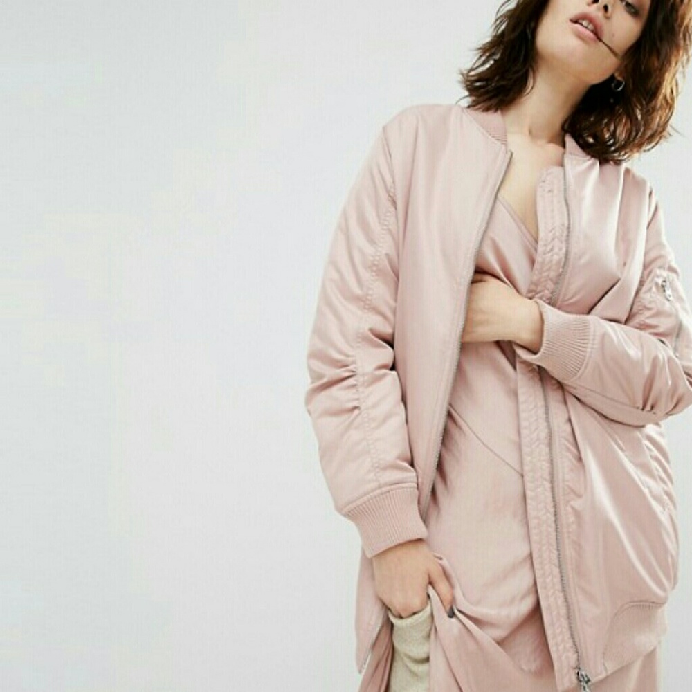 Satin Bomber Jacket