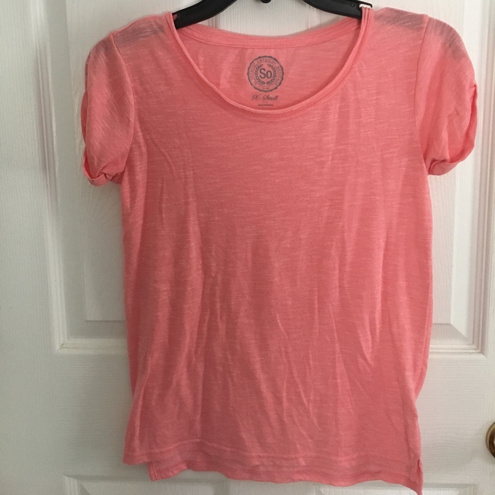So pink shirt