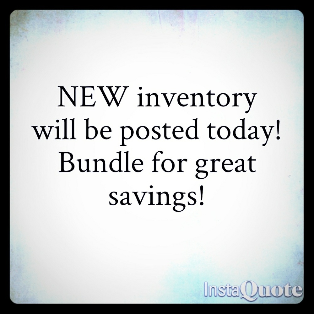 NEW INVENTORY!!