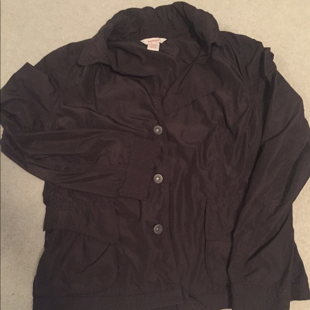 Brown Sundance light weight jacket.