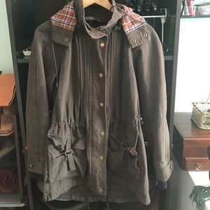 Free People vintage hooded field jacket