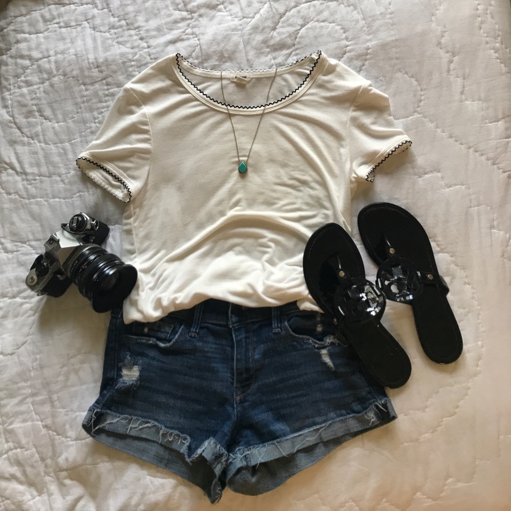 Garage Tee with Cute Black Accents