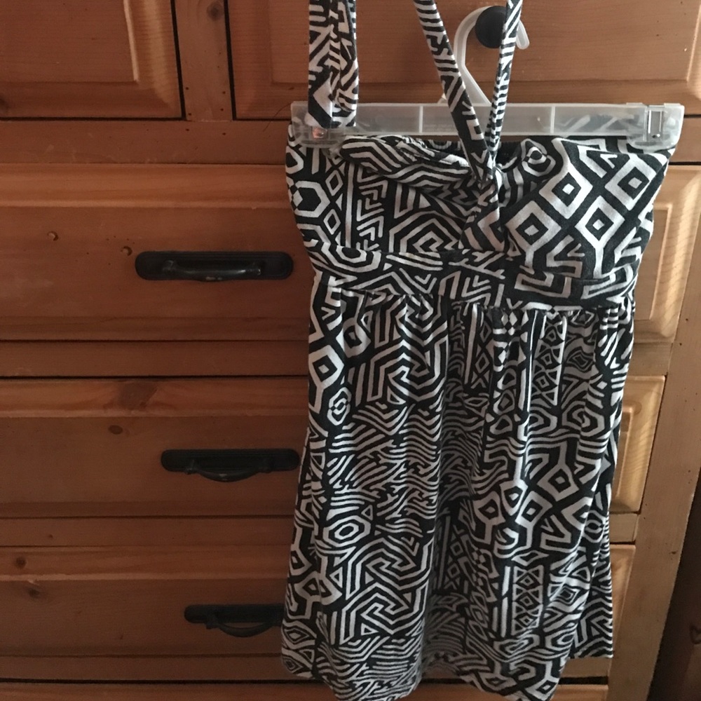 Aztec Halter Mini-Dress