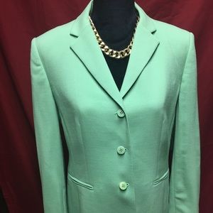 Talbots mint stretch blazer