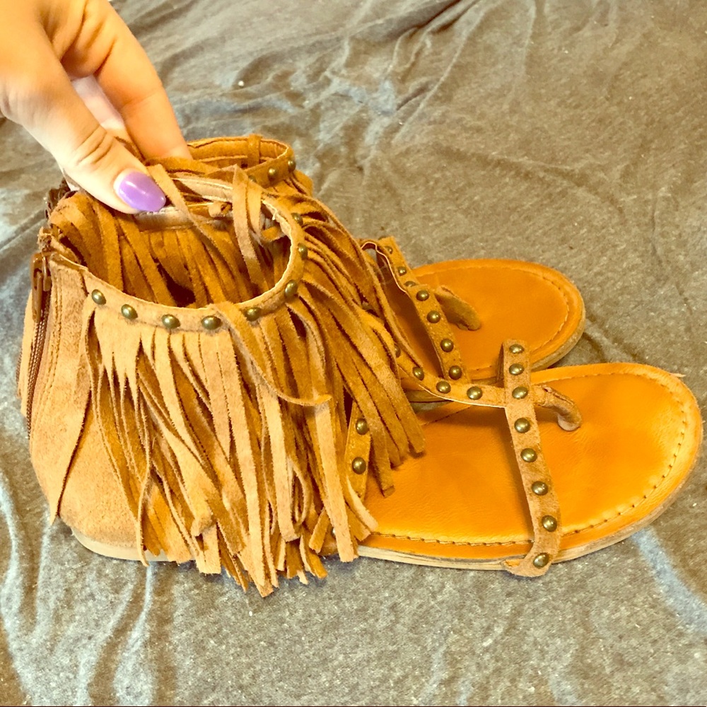 Fringy Sandals