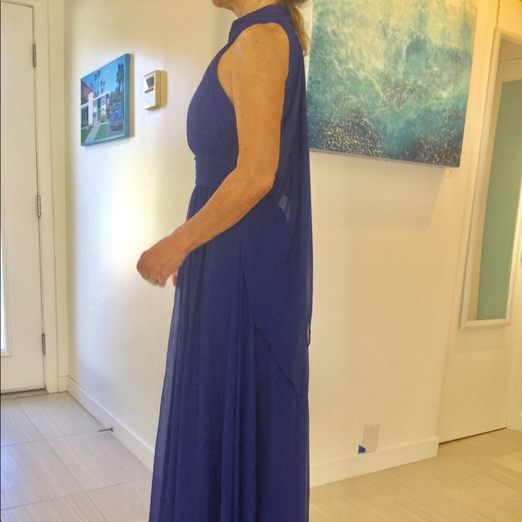 Royal blue Badgley Mischka gown - Picture 3 of 10