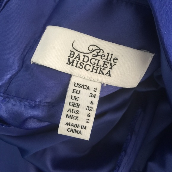 Royal blue Badgley Mischka gown - Picture 8 of 10