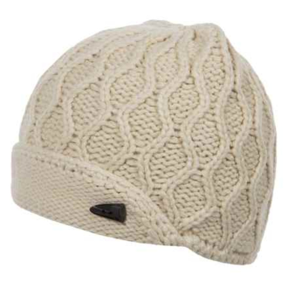 The North Face Accessories - The North Face Cream Side Cable-Knit Beanie