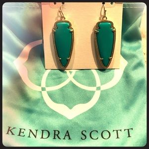Kendra Scott Sky Earrings in Teal and Gold