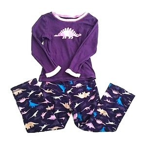 Purple dinosaur pajamas