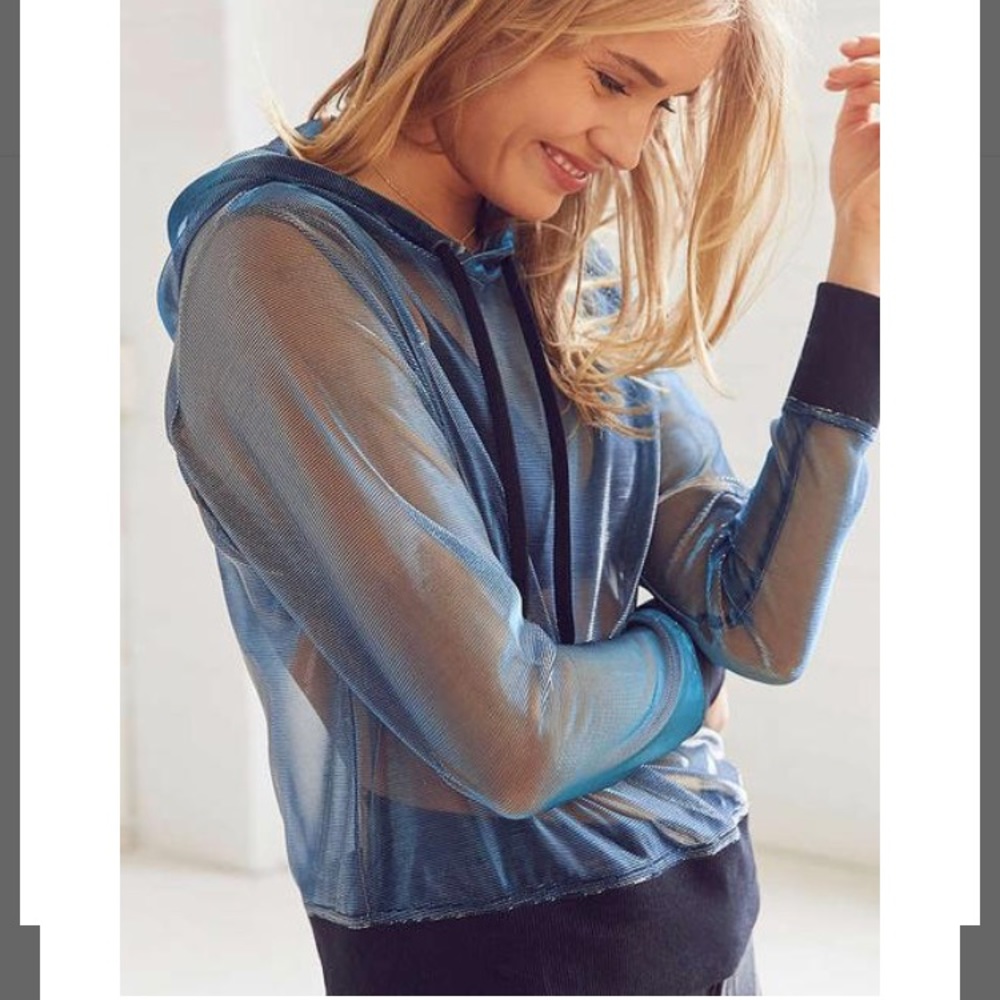 Translucent blue hoodie * Perfect for Festivals *