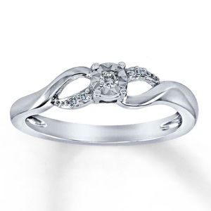 Kay Jewelers sterling silver diamond ring
