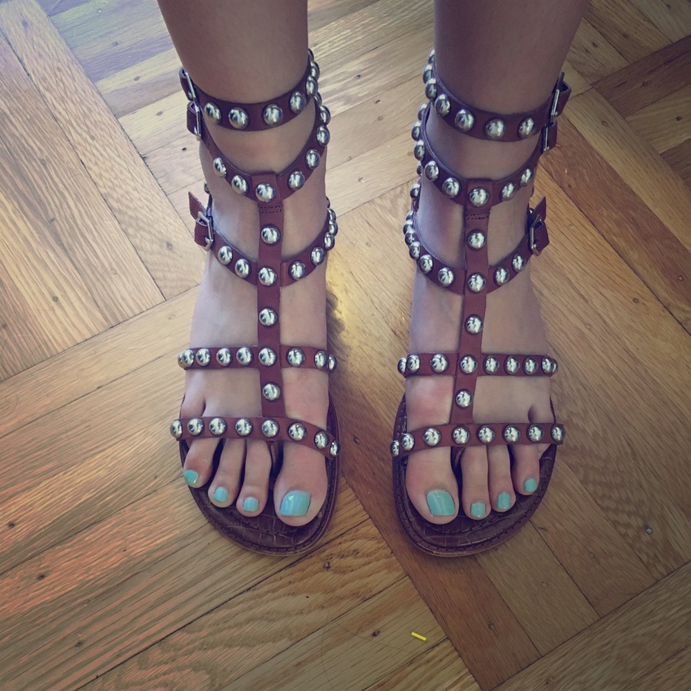 Sam Edelman studded gladiator sandals-great shape!