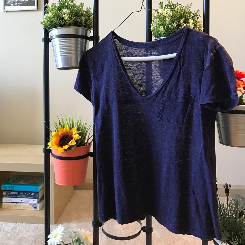 Linen J Crew T Shirt