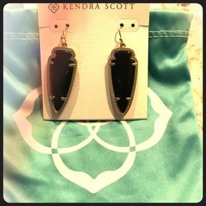 Kendra Scott Sky Earrings in Black & Gold