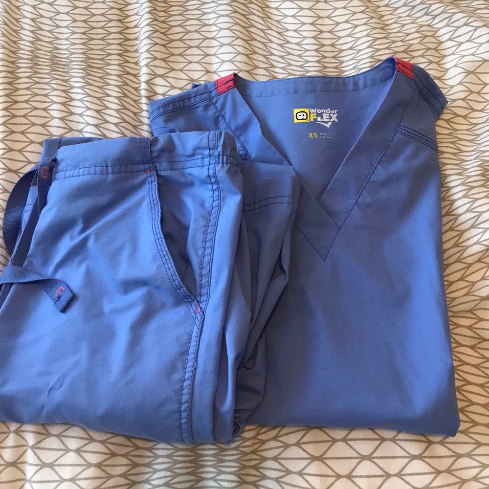 Ceil blue Wink Wonder Flex scrubs