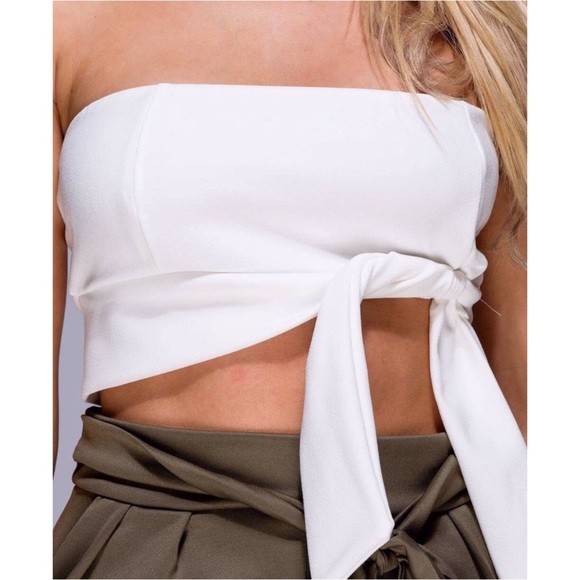 🆕Piper White Bandeau Top - Picture 6 of 6