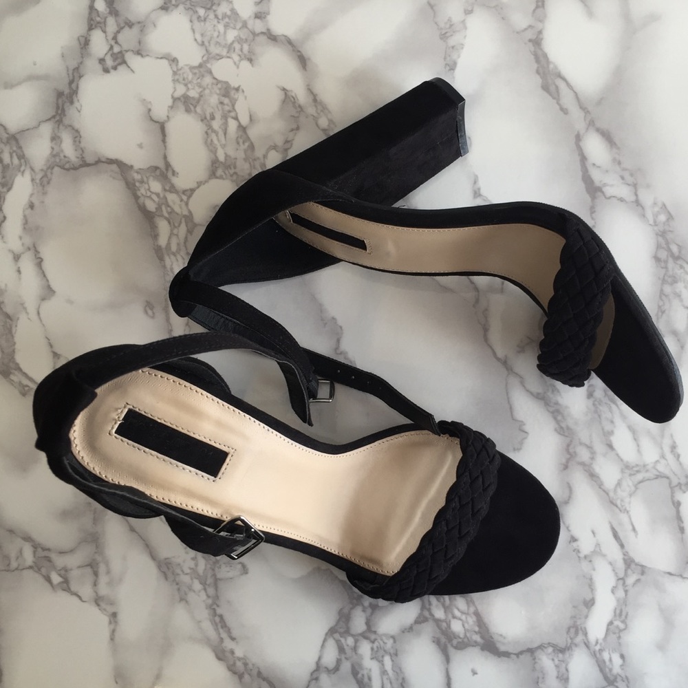 Black Strappy Heels